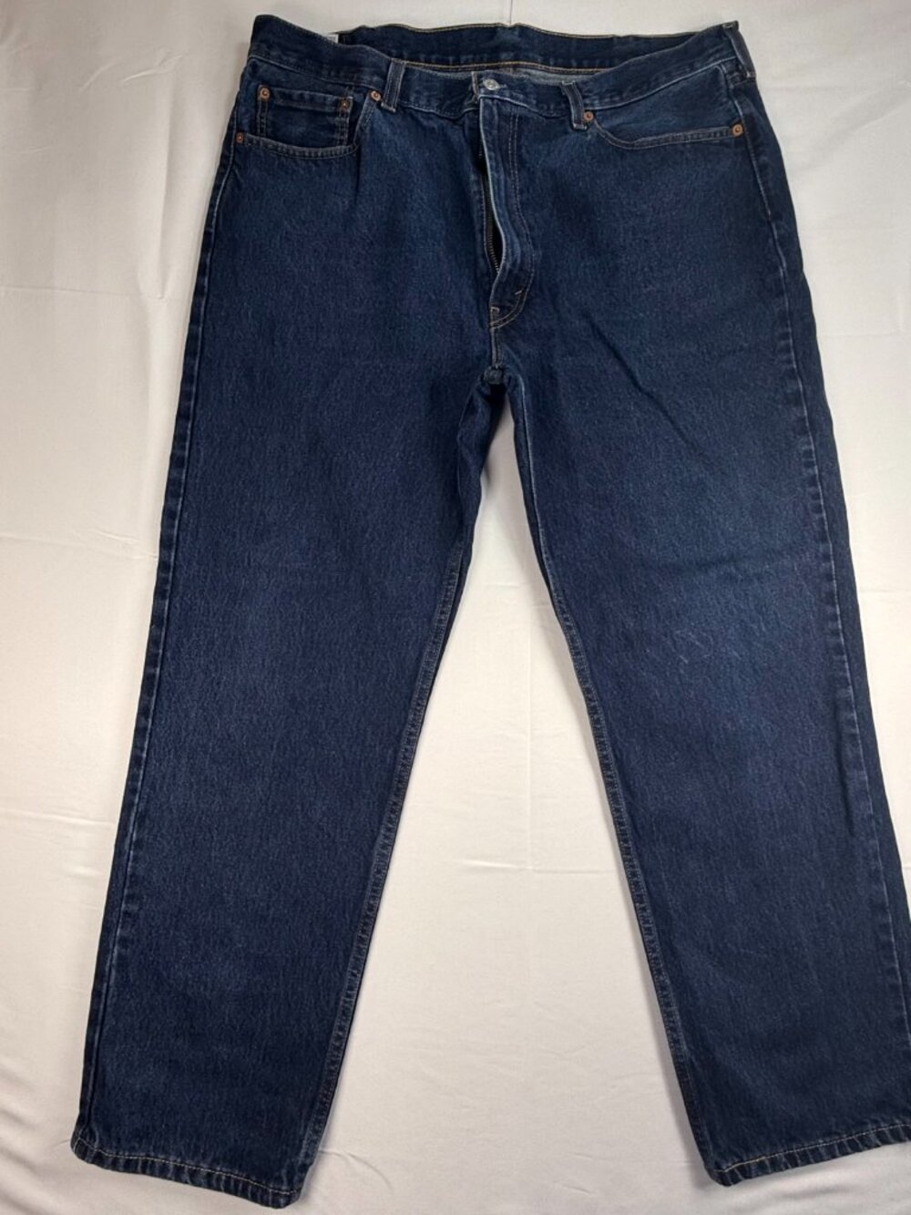 Levis 550 Relaxed Fit Tapered Leg Blue Jeans Mens 40x32 Dark Wash **See Pictures